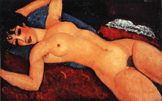 Amedeo Modigliani Nude (Nu Couche Les Bras Ouverts) Norge oil painting art